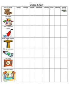 Free Printable Chore Chart for Tweens