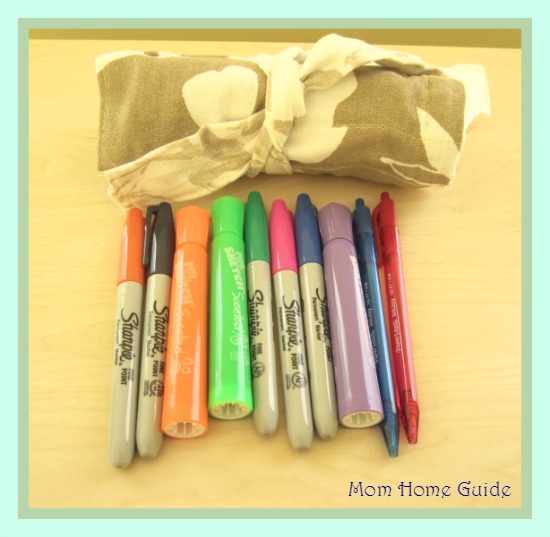 fabric, roll, up, market, pens, teacher, gift