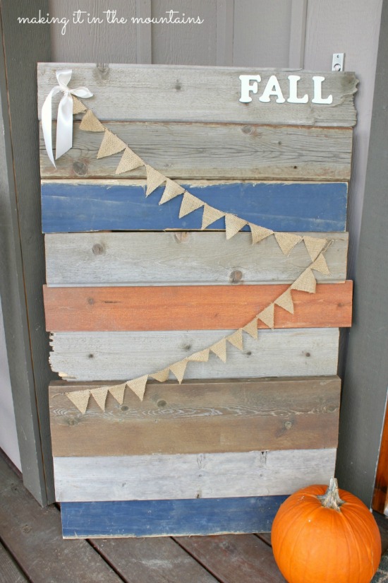 barnwood fall sign