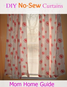 no sew curtain tutorial