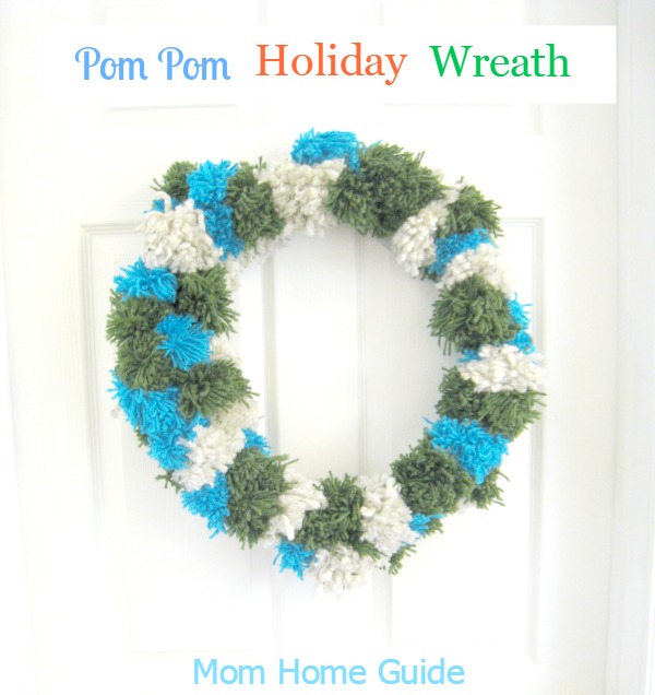 christmas pompom wreath