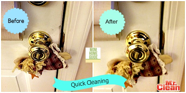 Quick Cleaning with Mr. Clean Magic Eraser