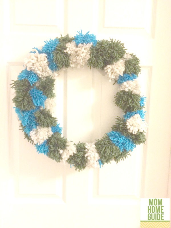 pom pom Christmas wreath