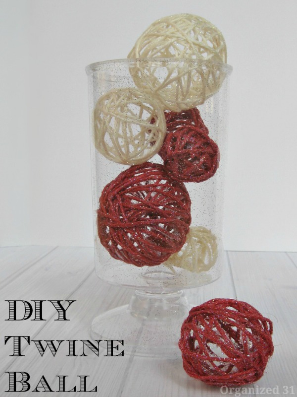 DIY twine balls by Organized 31