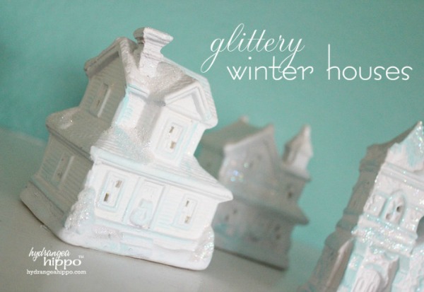 DIY dollar store winter village