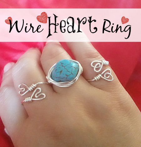 wire heart ring