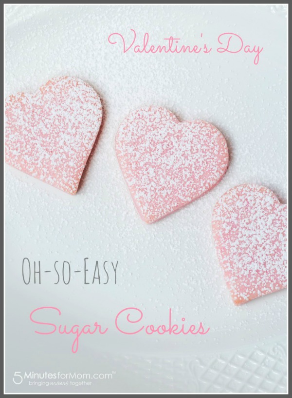 easy, sugar cookie, recipe, valentine