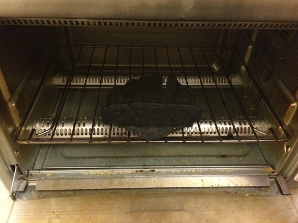 fire in toaster oven