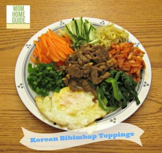 korean bibimbap toppings