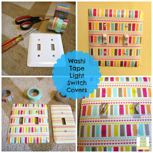 washi tape light switch covers