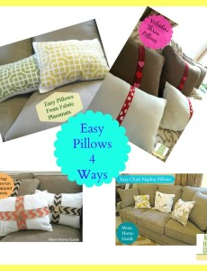 how to make easy throw pillows