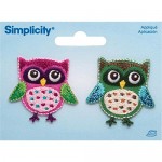 owl iron on appliques