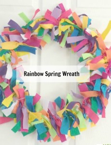 rainbow spring wreath
