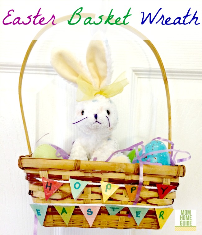 easter basket wreath