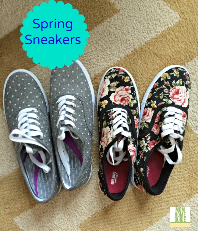 printed canvas sneakers