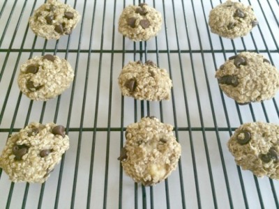 banana and oat cookies