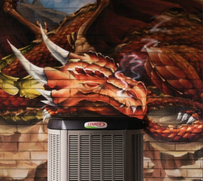 #LennoxArtProject, dragon mural
