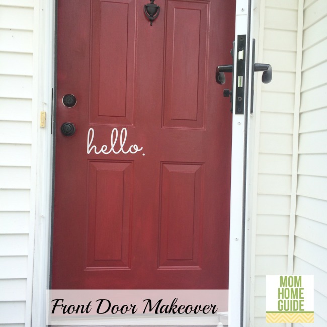 front door makeover with Modern Masters front door paint