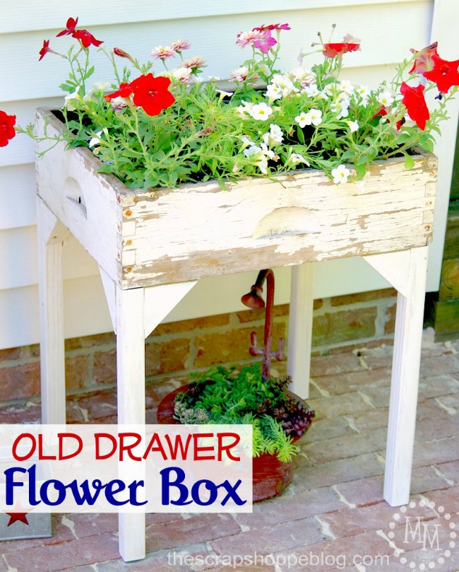 flower box from an old drawer