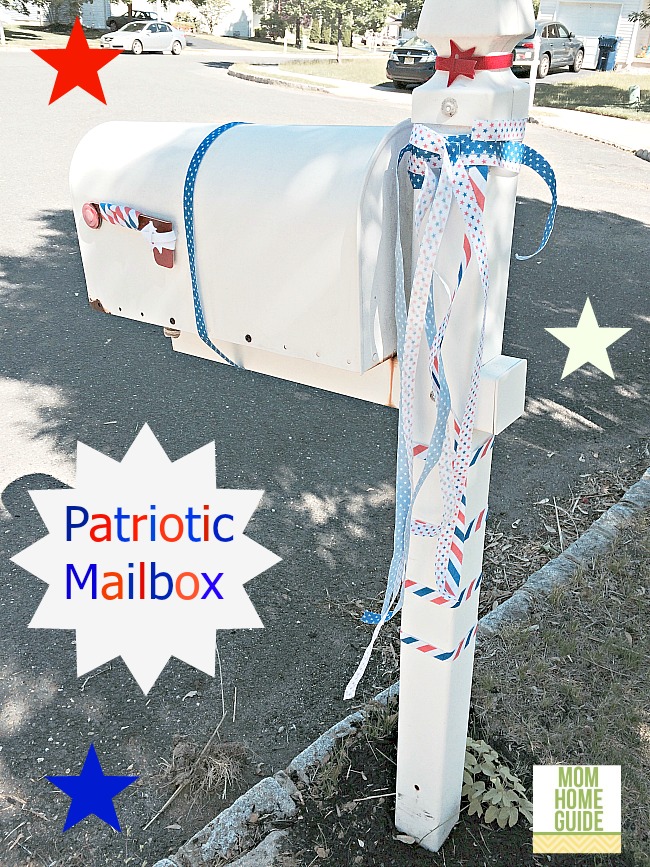 Diy patriotic mailbox with velcro