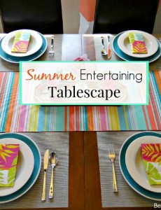 summer entertaining tablescape
