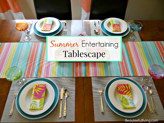 summer entertaining tablescape