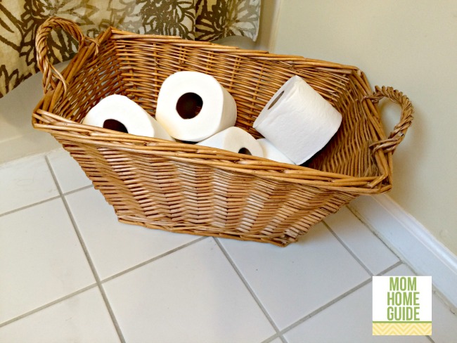 basket of toilet paper