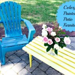 colorful painted patio furniture