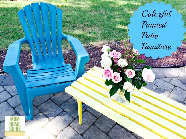 colorful painted patio furniture