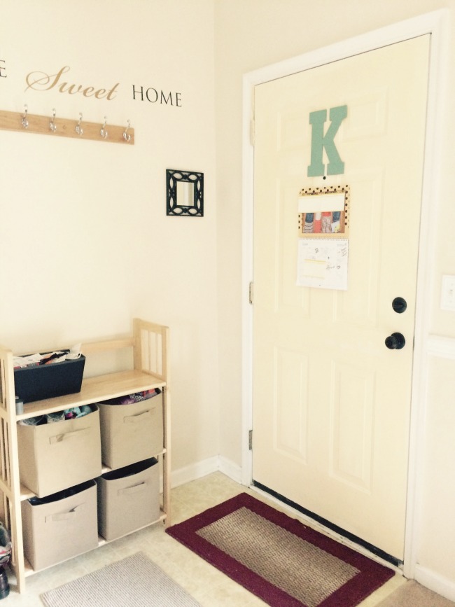 front entry mud room area