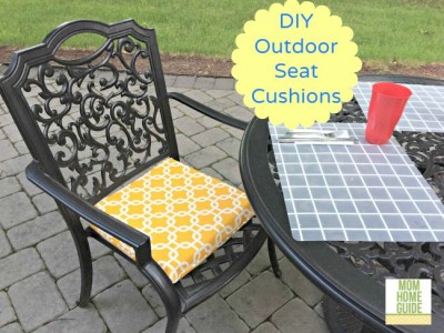 DIY outdoor seat cushions
