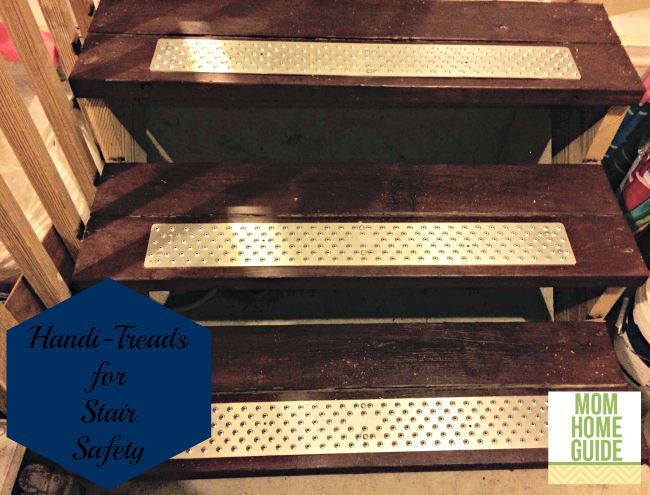 Handi-Treads provide a non-slip surface on stairs