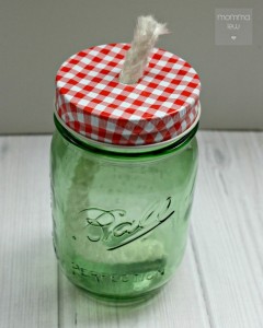 mason jar citronella candle