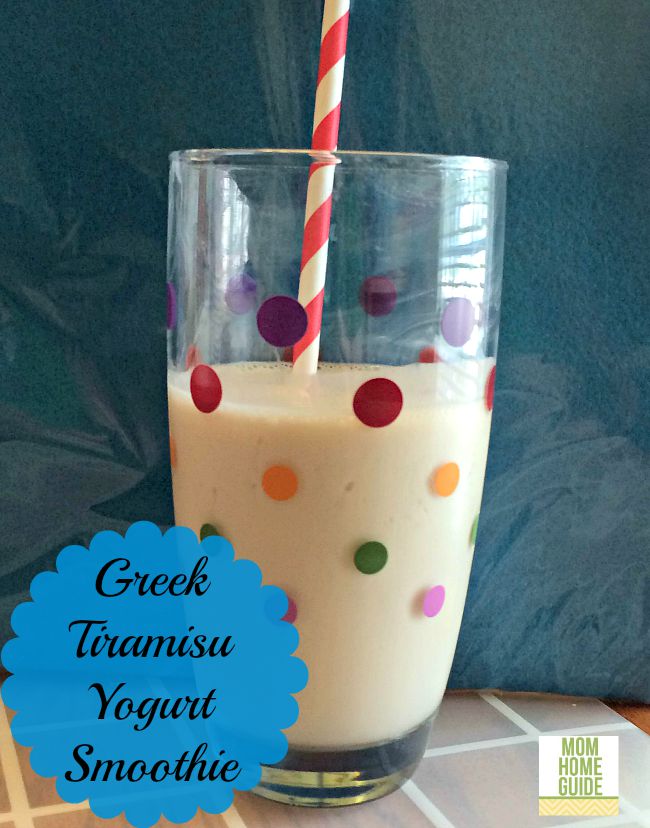 greek tiramisu yogurt smoothie