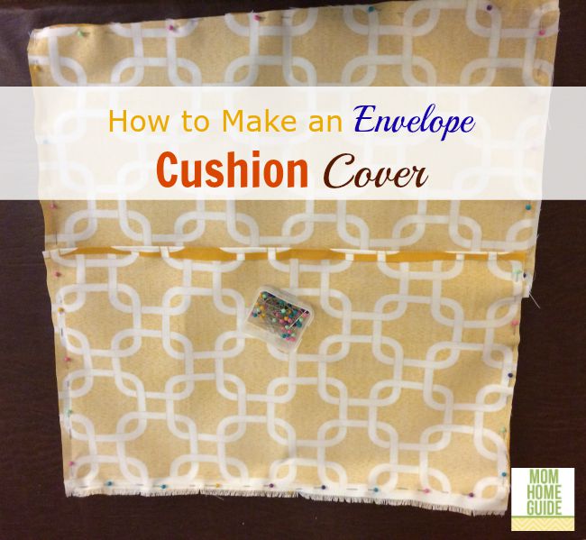 Step by step instructions on how to make a simple envelope cushion cover. This is a great way to get outdoor cushions for less!