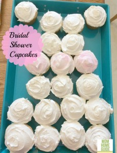 dress shaped bridal shower cupcakes
