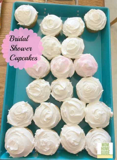 dress shaped bridal shower cupcakes