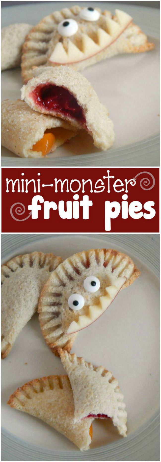 mini monster fruit pies