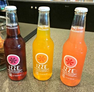 Izze sodas from Barnes and Noble Starbucks