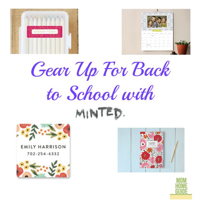 back to school calendars, notebooks and labels from minted.com