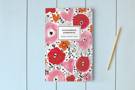 flowered day planner