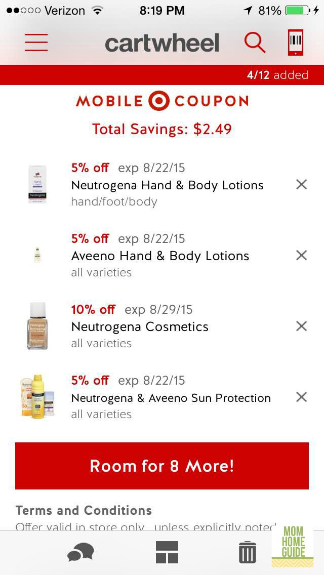 target cartwheel app