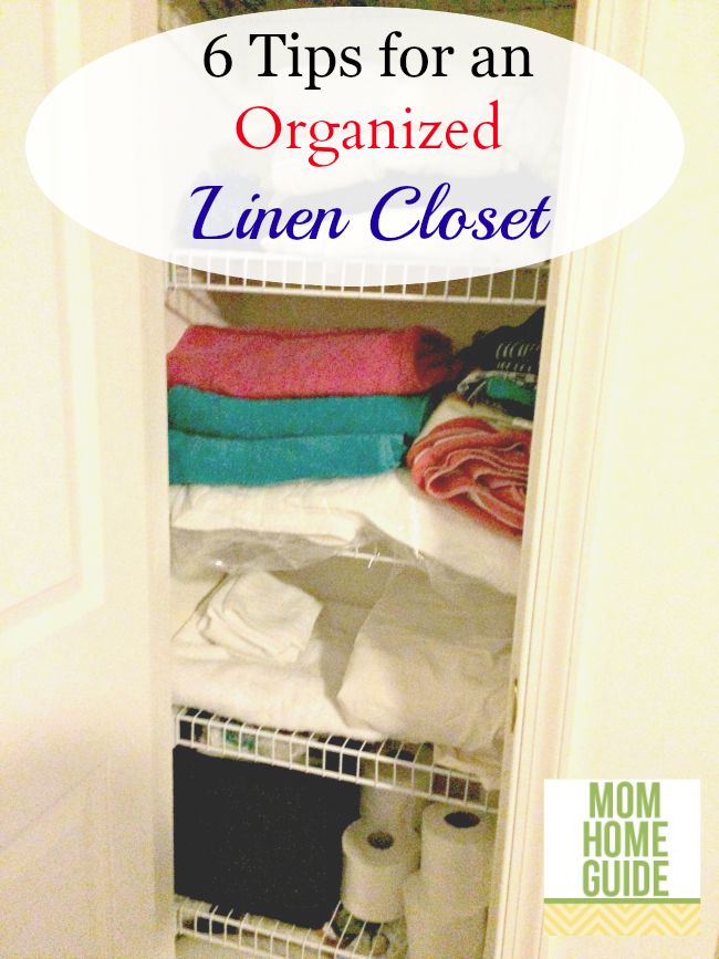 6 tips for an organized linen closet