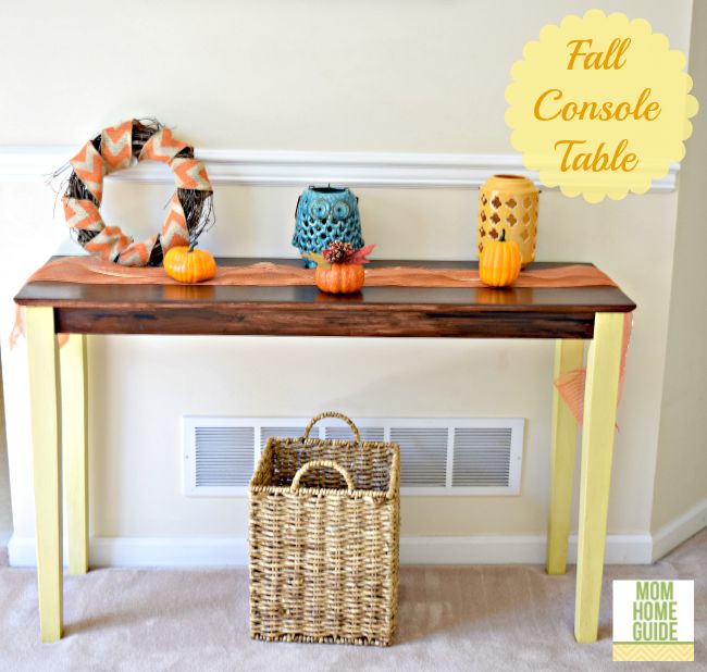 fall console table