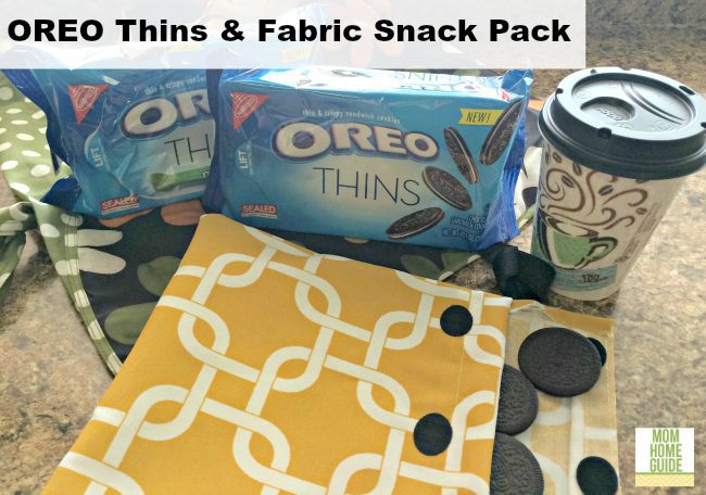 OREO Thins with a DIY reusable fabric snack pack. #shop