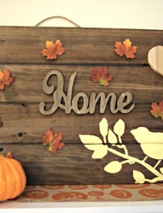 DIY Thanksgiving wooden sign