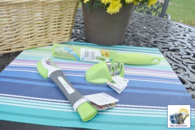 Pretty zesty green KitchenIQ kitchen tools (zester, potato tool and knife sharpener)