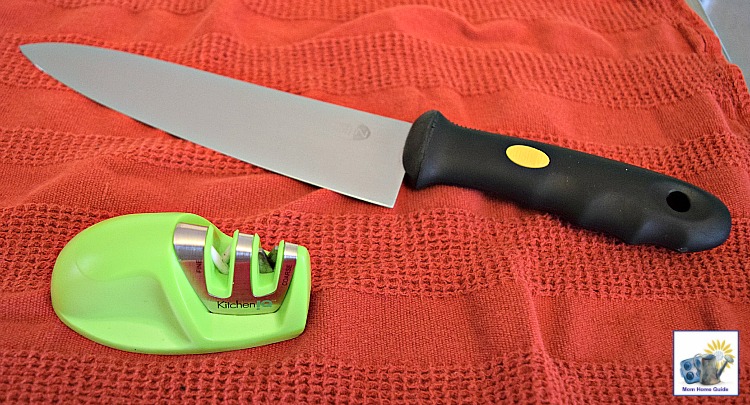 The Edge Grip Knife Sharpener makes sharpening knives easy