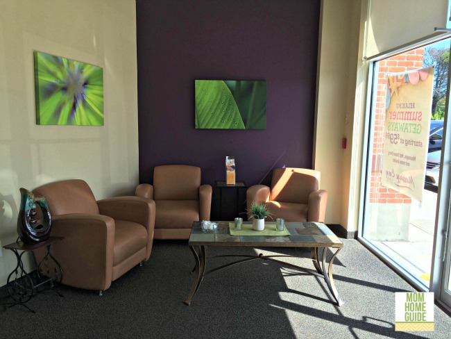 A lovely sitting area at the Massage Envy in Robbinsville, NJ