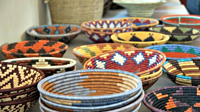 These beautiful baskets are sold at Macy's and help women and their families in Rwanda.